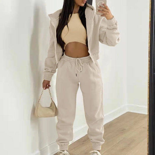 Casual 3-Piece Set: Hoodie, Tank & Joggers