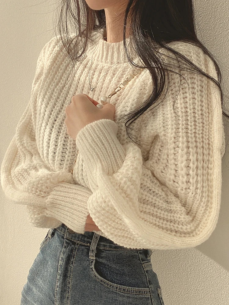 Vintage Lantern Sleeve Sweater