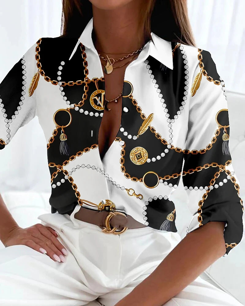 Fashionable Long Sleeve Blouse for the Weekend